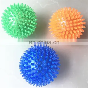 3 Sizes Bouncing Ball Teeth Cleaning Tpr Throwing Spiky Dog Toy thumbnail-3