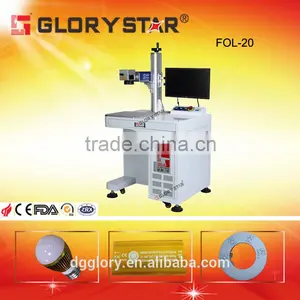 Dongguan Manufacturer Wholesale Desk Type Free Maintance 10w 20w 30w Fiber Metal Laser Marking Machine With CE SGS thumbnail-2