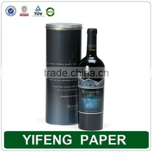 Custom Fancy Round Tube Wine Gift Boxes Wholesale thumbnail-4