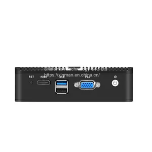 Ultral Small Fanless Mini PC Intel Baytrail 4 LAN Network Computer J1900 Barebone thumbnail-4