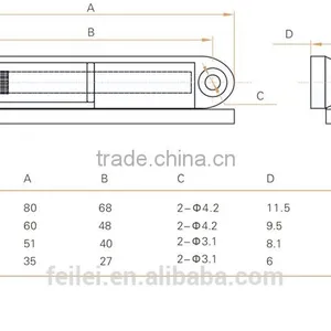 Unique Switch Cubicle Hinge With RoHS CE Guarantee thumbnail-6