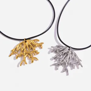 Customized Waterproof Matte Stainless Steel Fashion Jewelry Necklace for Wholesale thumbnail-2