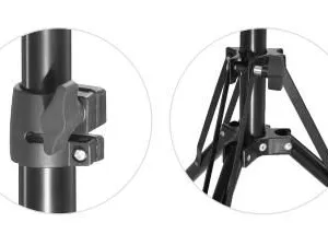 190cm Aluminum Folding Light Stand Tripod With 1/4 Screw Head For Studio, Phorographic Light, Softbox, Projector, Laser, Studio thumbnail-3