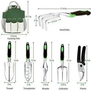 Wholesale Gardening Hand Tools Kit With Soft Grip Handle Tools Pruner Sprayer Labels and Carry Bag thumbnail-5