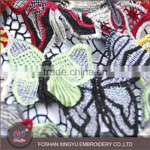2016 New Muilt Colour Polyester Mesh Embroidery Fabric for Evening Dress thumbnail-1
