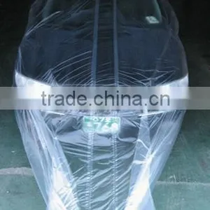 Disposable Plastic With Elastic Car Cover thumbnail-1