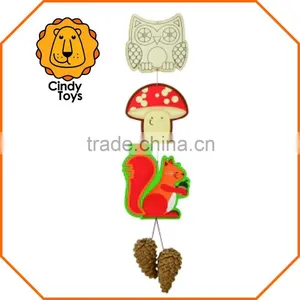 DIY Wooden Craft Hanging Ornament Autumn Chain 1 Pcs for Kids thumbnail-1