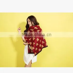 Fashionable Ladies Latest Design Long Cotton Scarf thumbnail-2