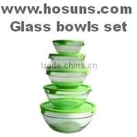 Promotion Glass Storage Bowl Set (TOP QUALITY) thumbnail-1