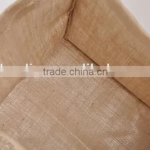 Jute Fabric Organizer Box Clothing Laundry Basket Toy Storage thumbnail-6