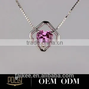 2015 Hot Selling Sterling Silver Heart Diffuser Necklace thumbnail-1