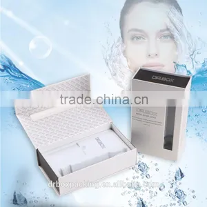 Black Pearl Paper Printing Cosmetic Cardboard Box With Transparent Window thumbnail-1