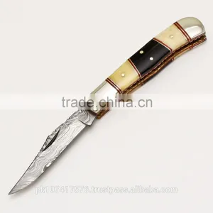 Damascus Folding Knife thumbnail-5