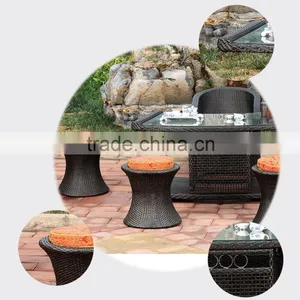 Garden Wicker Furnitures Round Shaped Outdoor Synthetic Plastic Rattan Furniture Quality Choice thumbnail-6