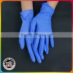 Disposable Blue Nitrile Examination Gloves thumbnail-1