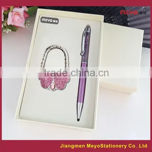 Touch Ball Pen And Folding Women's Purse Decorative Hanger Hook Gift Set,Wedding Gift 2015 Quality Choice thumbnail-1