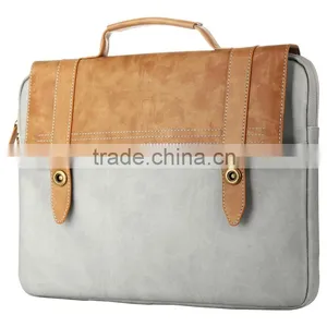 Fashion Baseus British Design Sleeve PU Leather Laptop Portable Bag Cover For Notebook Universal 14.1" TB-0121 thumbnail-3