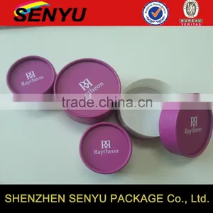 Top Quality Cardboard Custom Logo Paper Cylinder Round Box for Jewelry thumbnail-4