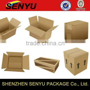 Mock-up Kraft Paper Corrugated Custom Paper Box From China thumbnail-1