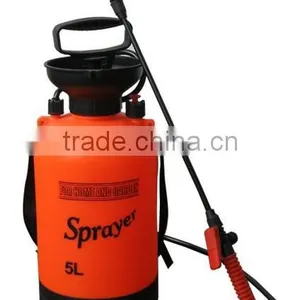 Hot Selling Red Color 5L Manual Pressure Sprayer for Gardening and Farming Use thumbnail-1