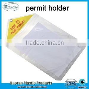 New Design PVC Zip Lock Flexible Sheeting Permit Holder Document Holder thumbnail-2