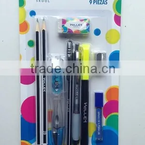 2015 9pcs Stationery Set thumbnail-1