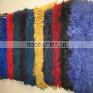 Factory Wholesale 100% Genuine Scrap Mongolian Lamb Fur Plates in Cheap Price thumbnail-1