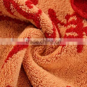 Chinese Element 100% Cotton Red Towel for Wedding thumbnail-4