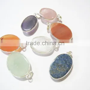 Assorted 925 STERLING Silver 925 STAMPED Natural Stone Jewelry Gemstone Pendants WHOLESALE thumbnail-5