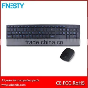 Computer Accessory About Slim Usb Computer Wireless Keyboard Mouse Combo thumbnail-1
