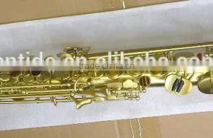Brass Body Polished Curved Bell Soprano Saxophone Saxello thumbnail-5