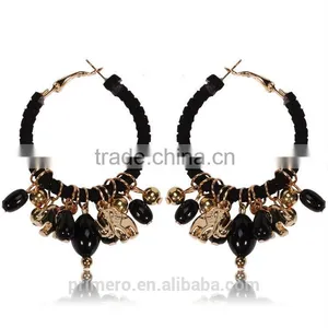 Elephant Fashion Big Circle Punk Style Bohemia Ethnic Earring Jewelry Wholesale thumbnail-2