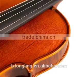 (TL004-3) High Quality Flamed Violin Painted Violins 4/4, 3/4 thumbnail-3