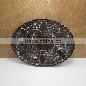 Cross Belt Buckle With Rhinestones Low Price Plate Metal Buckle 40mm Zinc Alloy Belt Buckle thumbnail-6