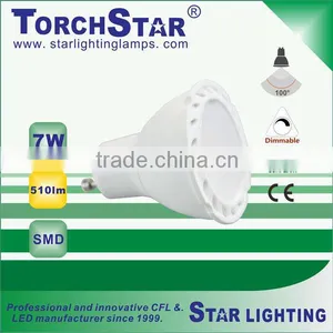 Ultra Bright SMD Aluminum+ Plastic LED Spot Lamp 6W 7W thumbnail-1