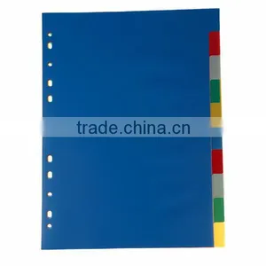 Wholesale A4 10 and 12 Pages PP Index Divider, Office Stationery 11 Hole Loose-leaf File thumbnail-5