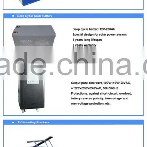 Good Quality and High Efficiency 4KW 96V Off Grid Solar Power System Home Use thumbnail-3