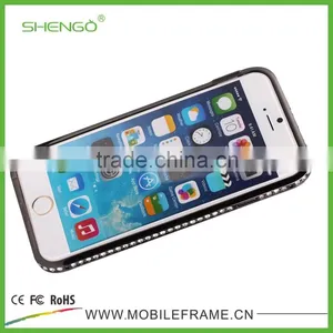 Diamond Mobile Phone Case For IPhone,Bulk Diamond Metal Bumper Phone Case thumbnail-2