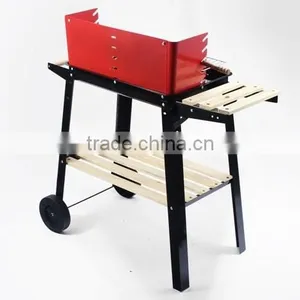 Large Square Pully Indoor Charcoal Bbq Grill thumbnail-4