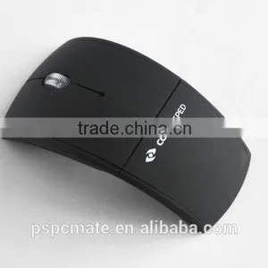 Foldable Arc Design 2.4Ghz Plastic Resell Wireless Mouse Wtih Mini USB Optical Wireless Mouse thumbnail-4