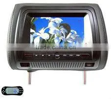7" 16:9 Digital Panel Car Headrest DVD Player With Touch Screen For Optional thumbnail-1