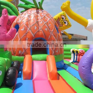 Russia Model Amazing Spongebob Inflatable Trampolines From China Quality Choice thumbnail-5