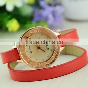 Long Strap Women Vintage Wrapped Leather Strap Quartz Watch thumbnail-1