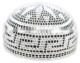 Muslim White Prayer Cap for Men thumbnail-5