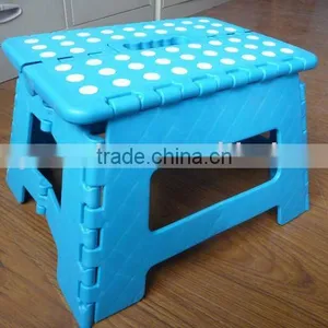 Made in China Colorful Plastic Portable Folding Step Stool thumbnail-1