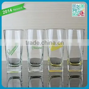 Tall Drinking Glass Milk Cup Heavy Drinking Milk Glass Cups thumbnail-5