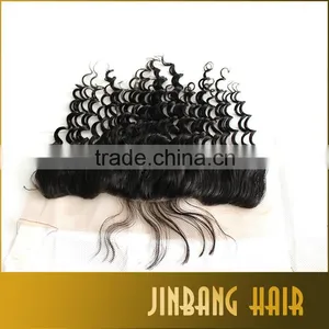 Silk Base Full Frontal Lace Closure 13x4 Brazilian Deep Wave Lace Frontal Closure Ear To Ear Lace Frontal thumbnail-5