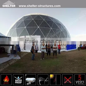 Waterproof PVC Flame Retardant Geodesic Dome Tent For Banquet thumbnail-1