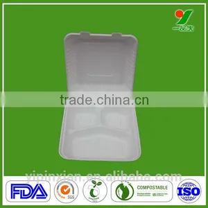 Disposable Paper Tableware Eco-friendly Pulp Food Container thumbnail-1