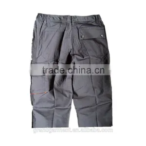 Personalized Multi Pocket Grey Work Pants thumbnail-3